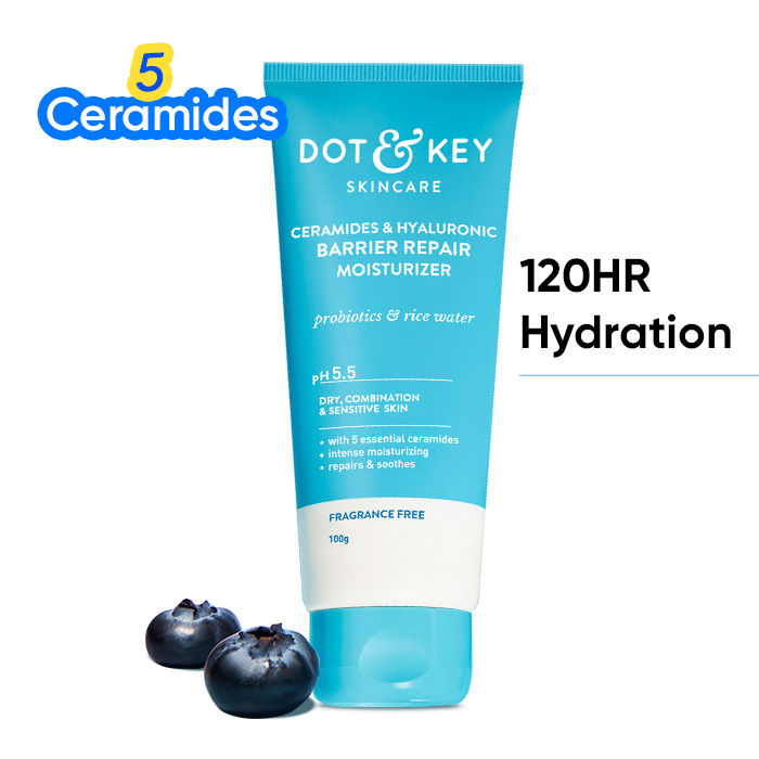 Dot & Key Hyaluronic + Ceramide Barrier Repair Hydrating Face Moisturizer 100gm