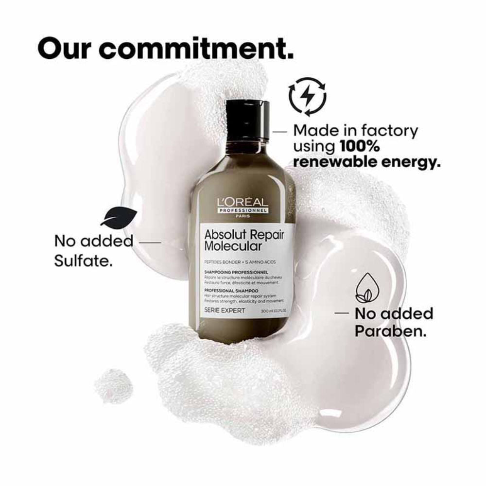 L'Oreal Professionnel Absolut Repair Molecular Hair Shampoo, Serum & Leave-In Mask