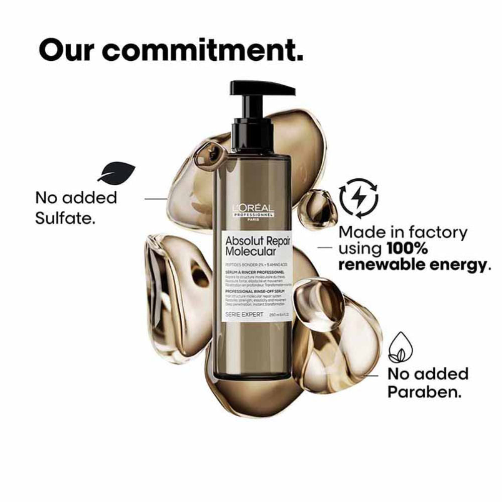 L'Oreal Professionnel Absolut Repair Molecular Hair Shampoo, Serum & Leave-In Mask