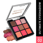 Swiss Beauty Ultimate 9 Pigmented Colors Eyeshadow Palette - Shade 02