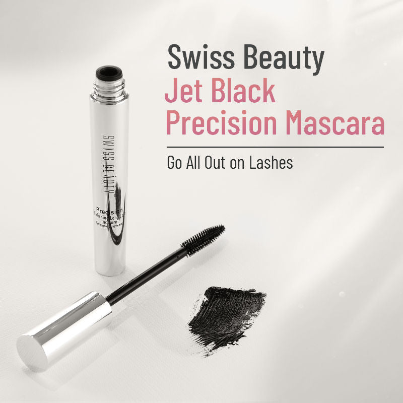 Swiss Beauty Precision Thickening Long Lash Mascara - Black 10 ml