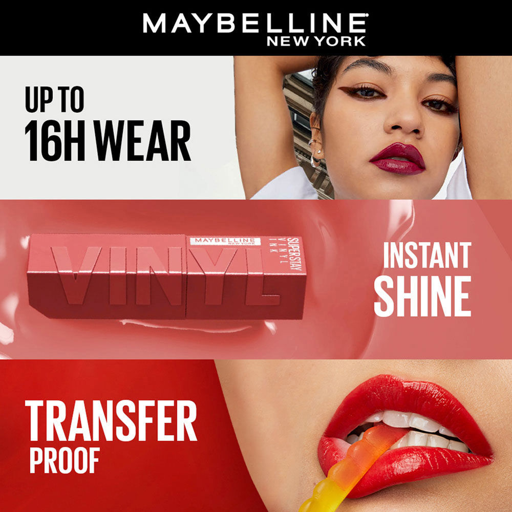 Maybelline New York Superstay Vinyl Ink Liquid Lipstick - Pack of 4
