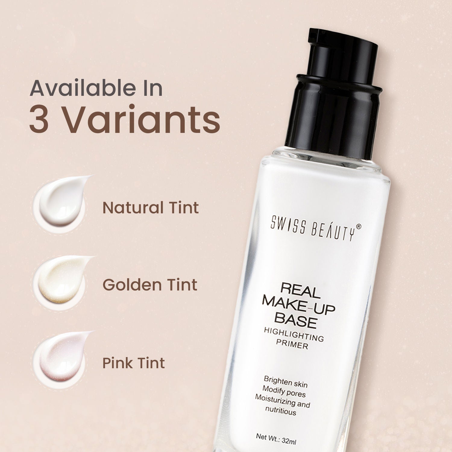 Swiss Beauty Real Make-Up Base Highlighting Primer 32 ml