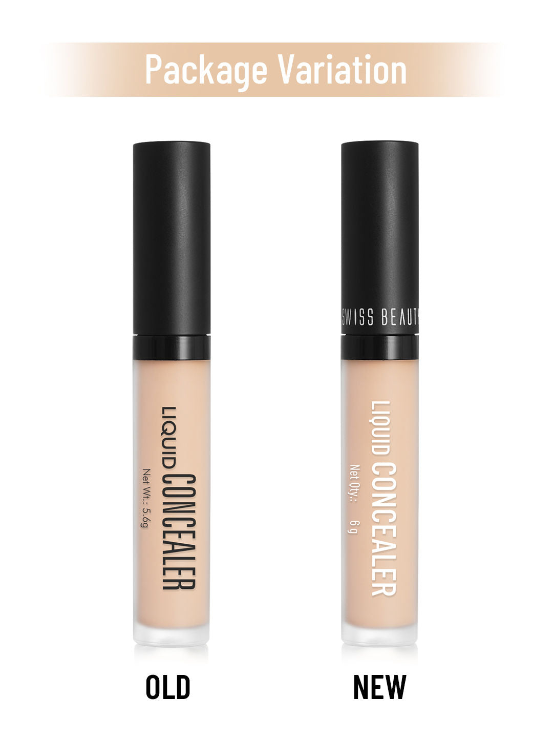 Swiss Beauty Liquid Concealer - 02 Sand Sable Full Coverage