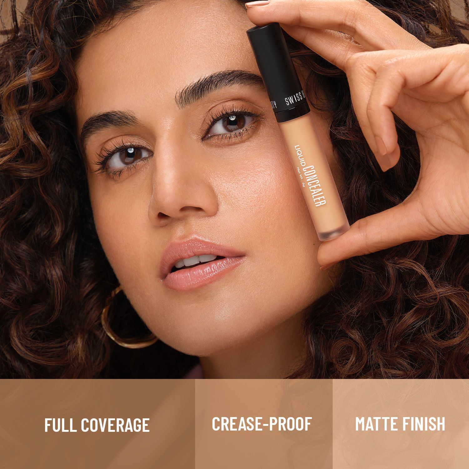 Swiss Beauty Liquid Concealer - 02 Sand Sable Full Coverage