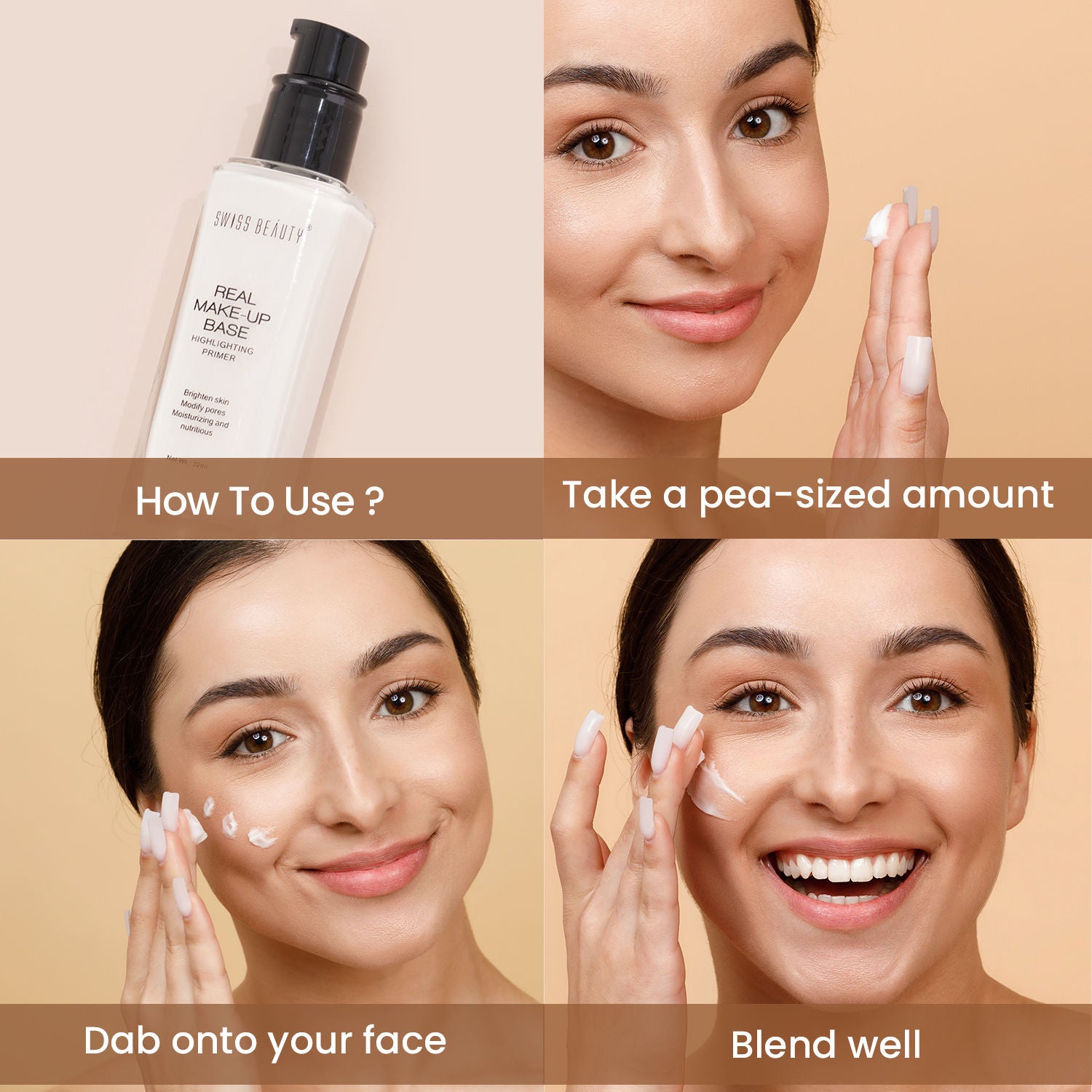 Swiss Beauty Real Make-Up Base Highlighting Primer 32 ml