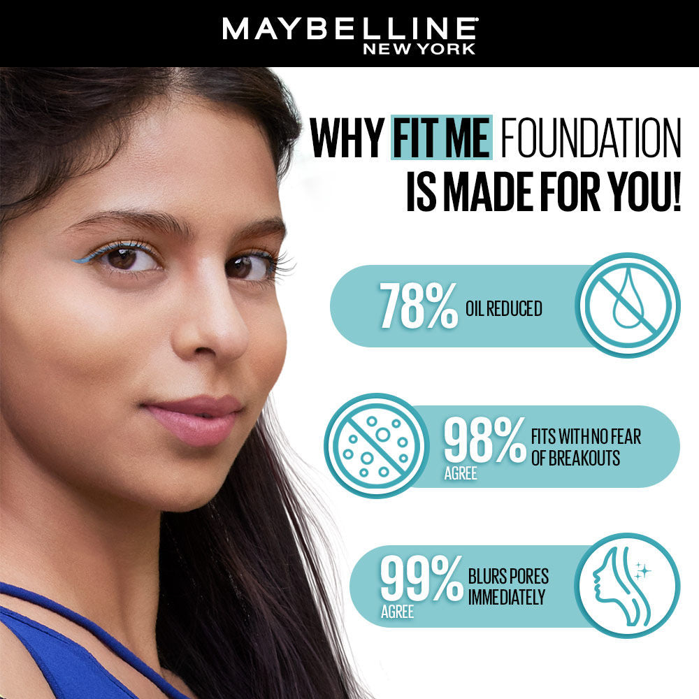 Maybelline New York Fit Me Matte + Poreless 16H Oil Control Foundation 18ml