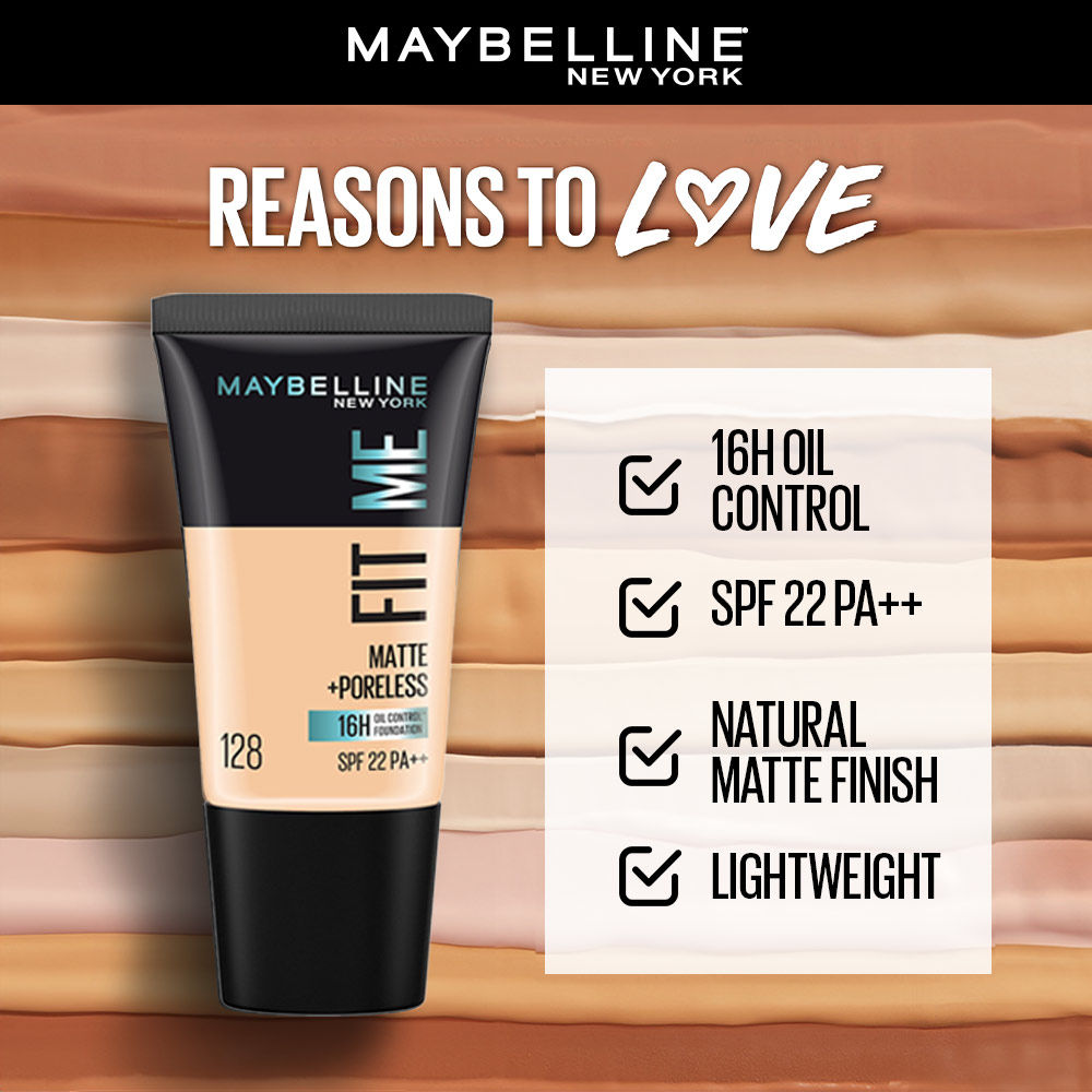 Maybelline New York Fit Me Matte + Poreless 16H Oil Control Foundation 18ml