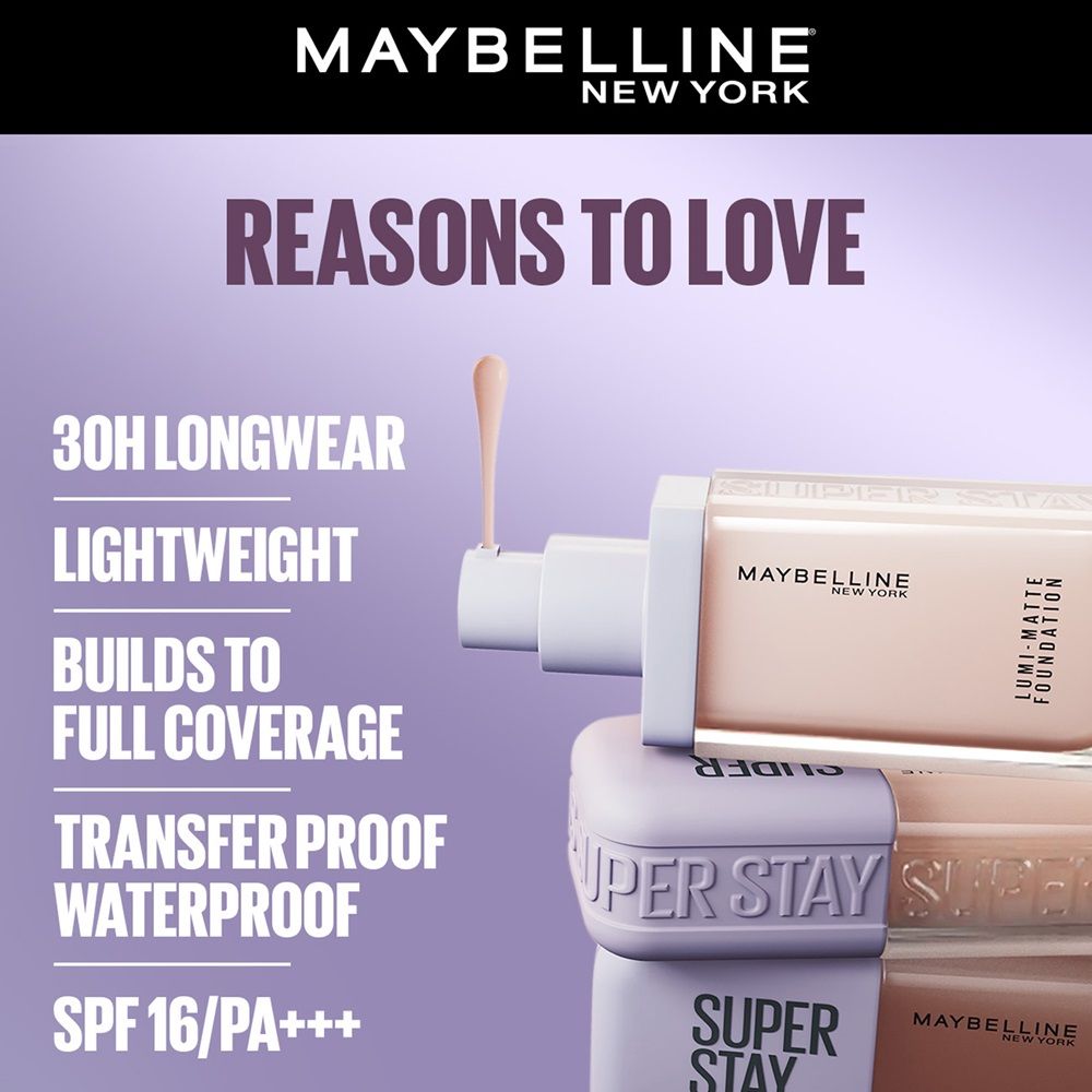 Maybelline New York Super Stay Lumi-Matte Liquid Foundation 35ml