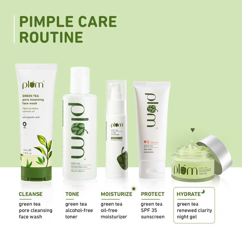 Plum Green Tea Night Gel Cream with Glycolic Acid 50ml