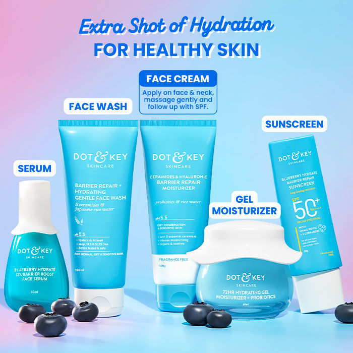 Dot & Key Hyaluronic + Ceramide Barrier Repair Hydrating Face Moisturizer 100gm