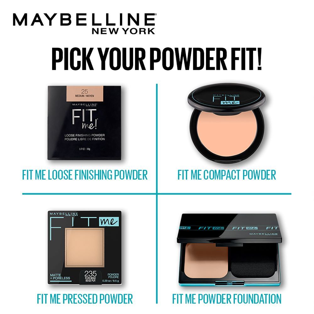 Maybelline New York Fit Me Matte + Poreless Pressed Powder 120 Classic Ivory 8.5 gm